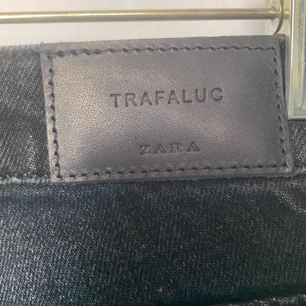 Zara Trafaluc Jeans With Velvet Side Stripe Detail - Picture 5 of 8